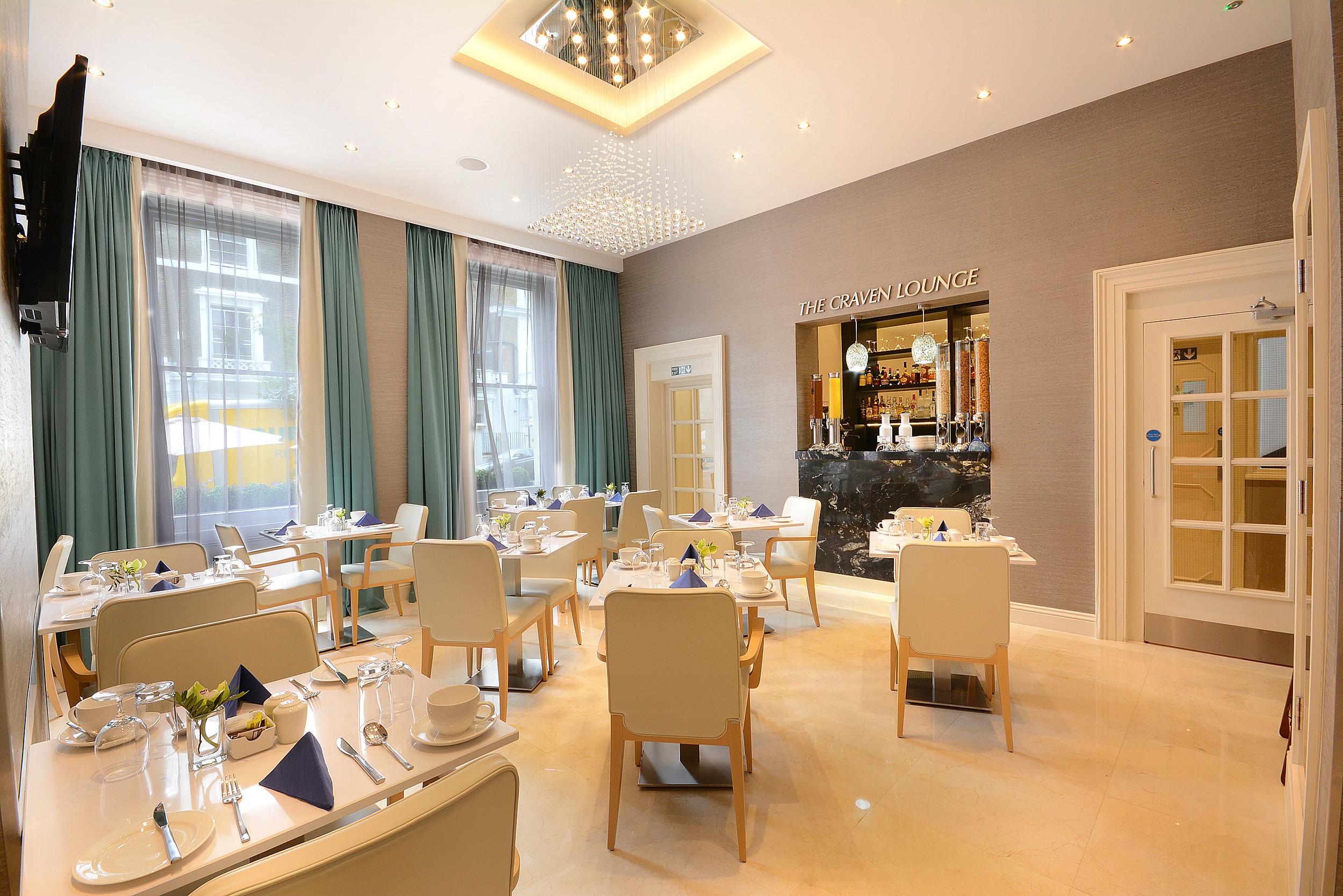 파크 그랜드 런던 랭커스터 게이트 호텔 외부 사진 The restaurant at the hotel