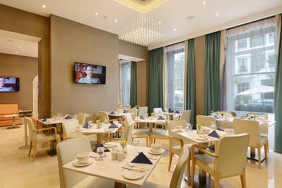 파크 그랜드 런던 랭커스터 게이트 호텔 외부 사진 The restaurant